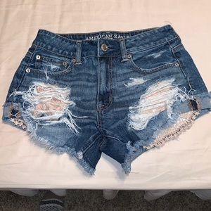 High Rise Festival Jean Shorts American Eagle